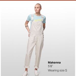 We The Free Women's Light Beige Overalls